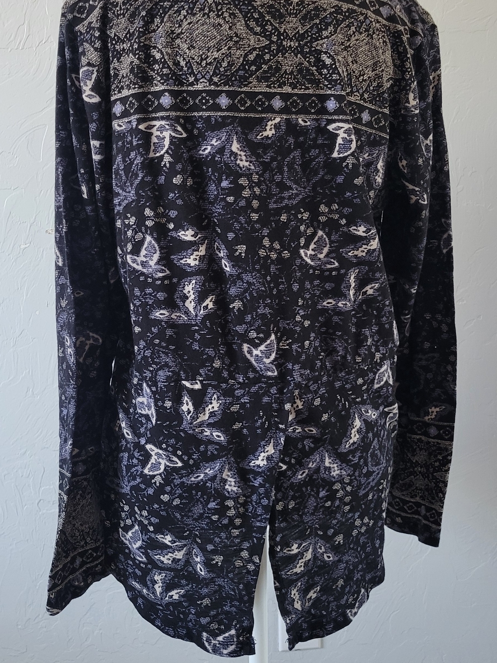 Lucky Brand Boho Peasant Blouse Large | Festival Western Casual Everyday Cottage - Picture 3 of 7